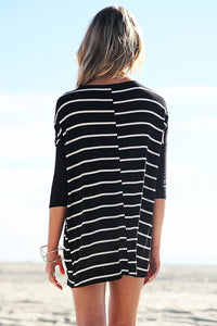 Lars Striped Dolman Sleeve Tunic - Haute & Rebellious