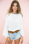 Ring The Bell Sleeve Blouse - Haute & Rebellious