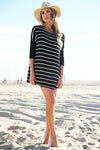 Lars Striped Dolman Sleeve Tunic - Haute & Rebellious