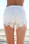 Playa Blanca Lace Shorts - White - Haute & Rebellious