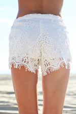 Playa Blanca Lace Shorts - White - Haute & Rebellious