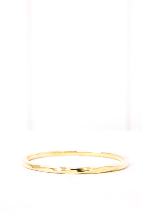 Twisted Gold Metal Bracelet - Haute & Rebellious