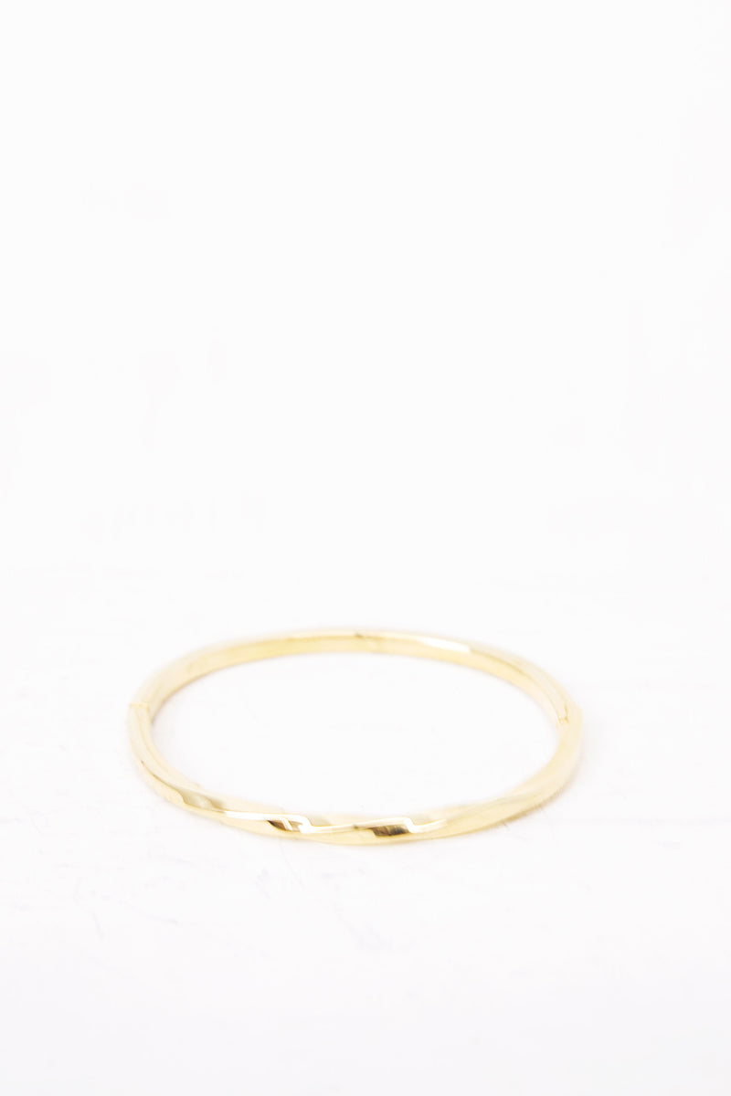 Twisted Gold Metal Bracelet - Haute & Rebellious