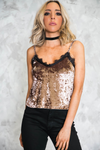 Velvet Lace Cami Top - Haute & Rebellious