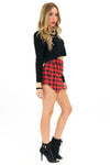 MARCO PLAID ENVELOPE SKORT - Haute & Rebellious