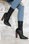 Walk The Talk Sock it Booties - Black Patent - Haute & Rebellious