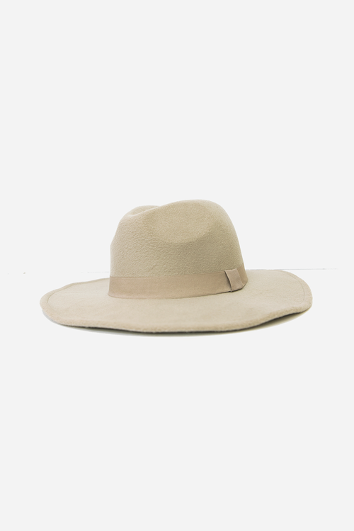 Fedora Wool Hat - Nude
