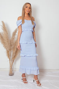 Tiered Ruffle Maxi Dress