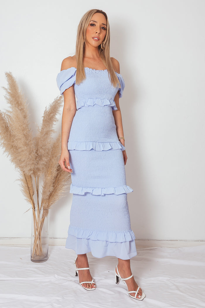 Tiered Ruffle Maxi Dress