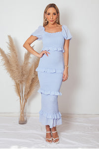 Tiered Ruffle Maxi Dress