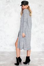 Ribbed Long Cardigan