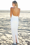 Elaina Halter Maxi Dress - White - Haute & Rebellious
