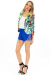 FRONT TIE LACE SHORTS - Blue - Haute & Rebellious