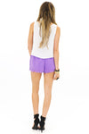 RUFFLE SHORTS - Lavender - Haute & Rebellious