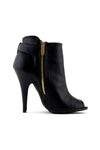 RENNER PEEP TOE BOOTIE - Black - Haute & Rebellious