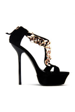 QUINN PLATFORM GOLD CHAIN HEEL - Haute & Rebellious