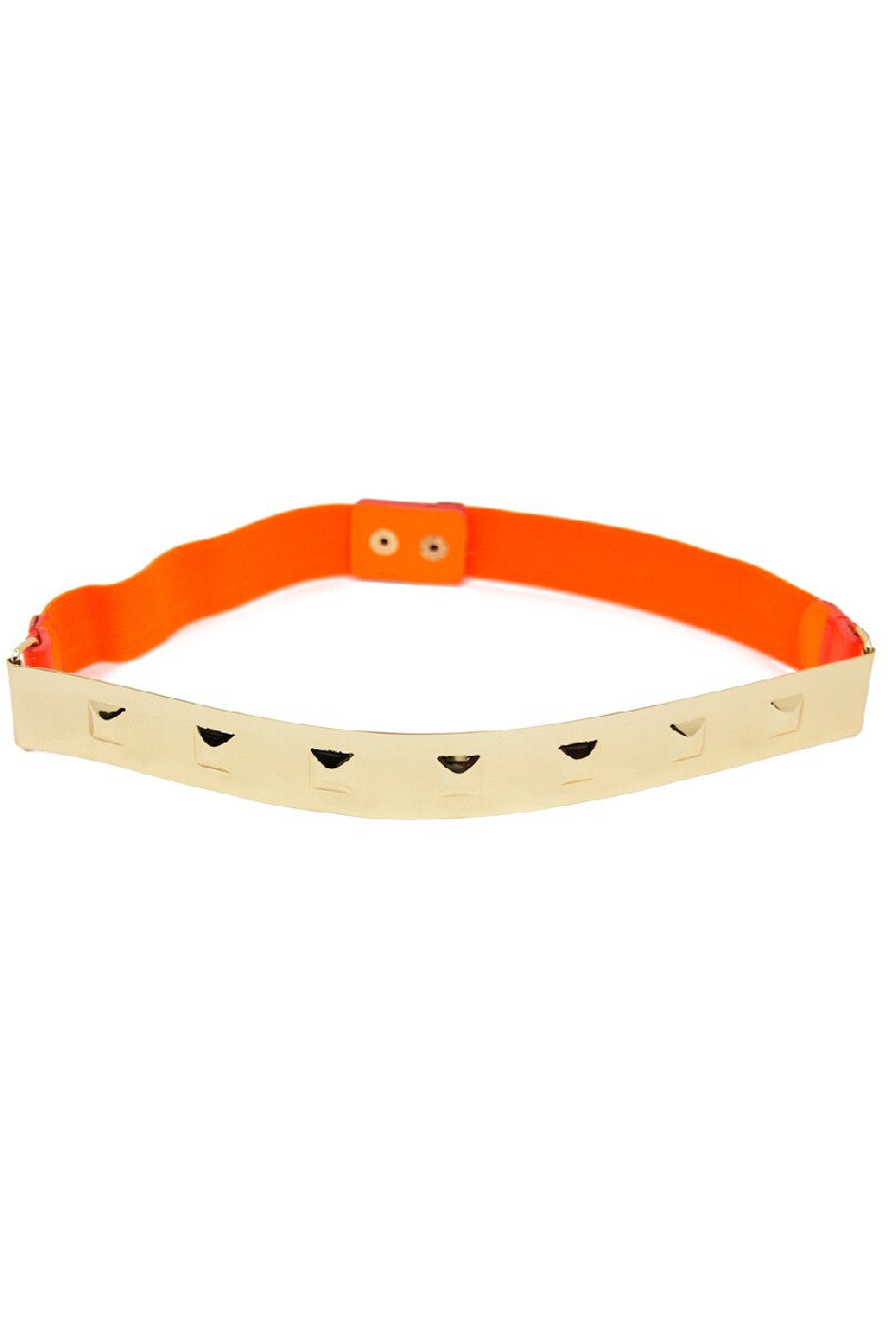 THIN GOLD PLATED BELT - Orange - Haute & Rebellious