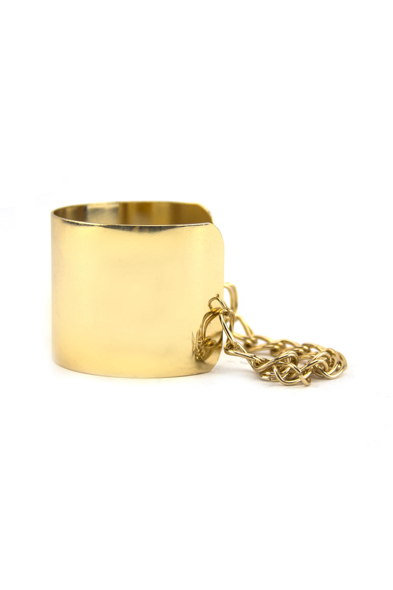 VELM GOLD PLATE CUFF - Haute & Rebellious