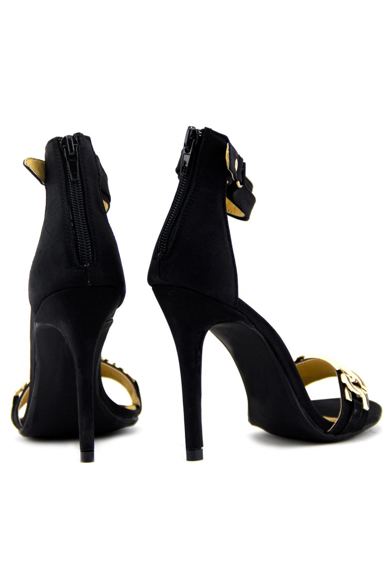 BRIT GOLD CHAIN HIGH HEEL - Haute & Rebellious