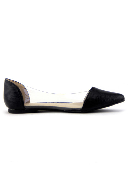 POINTY CLEAR CONTRAST FLAT - Haute & Rebellious