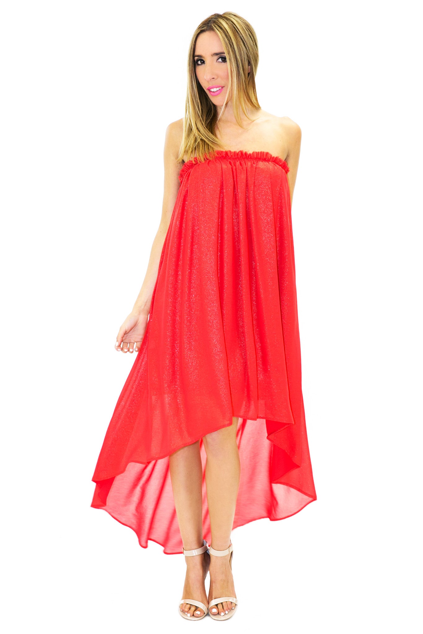 Penelope Sparkle High Low Dress Only 1 S Left