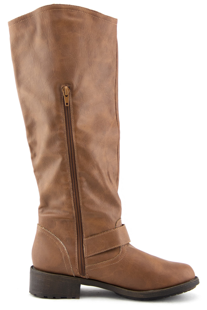 RIDING KNEE BOOT - Cognac - Haute & Rebellious