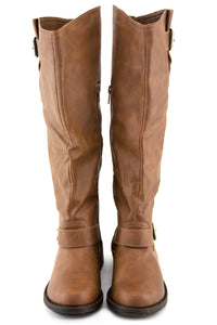RIDING KNEE BOOT - Cognac - Haute & Rebellious