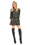 BELL SEQUIN CHEVRON DRESS - Haute & Rebellious