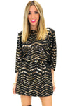 BELL SEQUIN CHEVRON DRESS - Haute & Rebellious