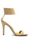 VIANI ANKLE STRAPE HEELS - Tan - Haute & Rebellious