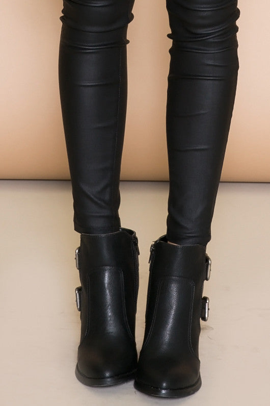 TONI BUCKLE BOOT - BLACK - Haute & Rebellious