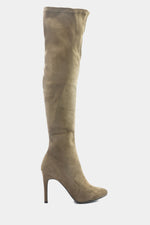 Cari Knee High Boots - Taupe