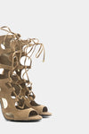 Lea Lace-Up Sandal Heel - Natural