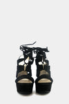 Nyla Strappy Sandal Heel - Black