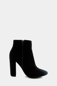 Kyra Suede Bootie Heel