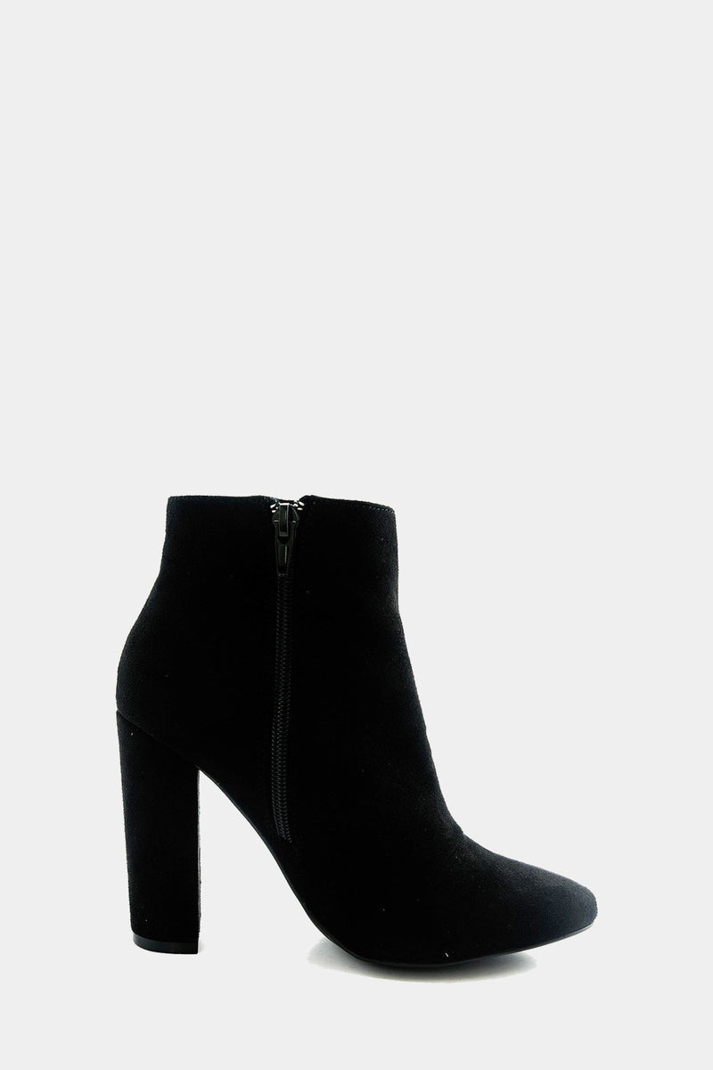 Kyra Suede Bootie Heel