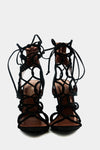 Lanie Lace-Up Heel - Black /// Only Size 7.5, 8.5 Left ///
