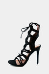 Lanie Lace-Up Heel - Black /// Only Size 7.5, 8.5 Left ///