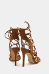 Lanie Lace-Up Heel - Chestnut