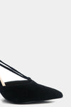 Lilian Suede Lace-Up Heel