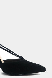 Lilian Suede Lace-Up Heel