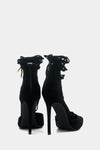 Lilian Suede Lace-Up Heel