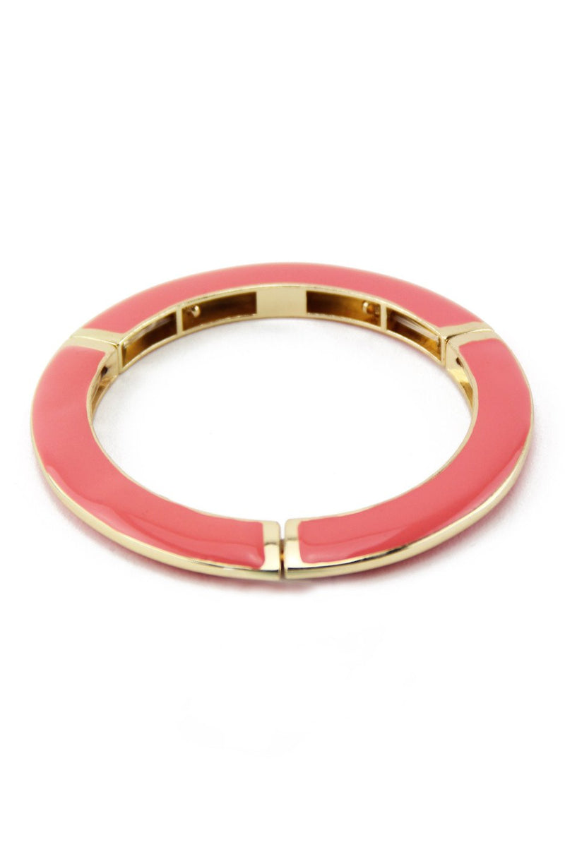 COLORED GEL BANGLE - Coral - Haute & Rebellious