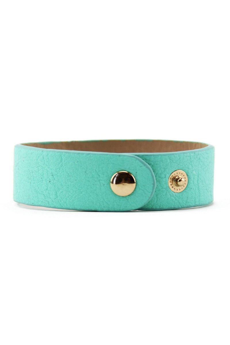 LEATHER & CHAIN BAND - Mint - Haute & Rebellious