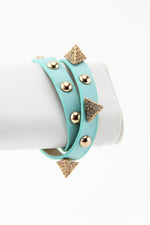 PYRAMID & STUDS BAND - Mint - Haute & Rebellious