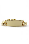 SOLID GOLD PLATE BRACELET - Gold - Haute & Rebellious