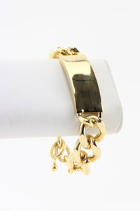 SOLID GOLD PLATE BRACELET - Gold - Haute & Rebellious