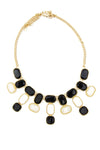 CERAM & BLACK STONES NECKLACE - Haute & Rebellious