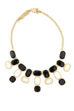 CERAM & BLACK STONES NECKLACE - Haute & Rebellious