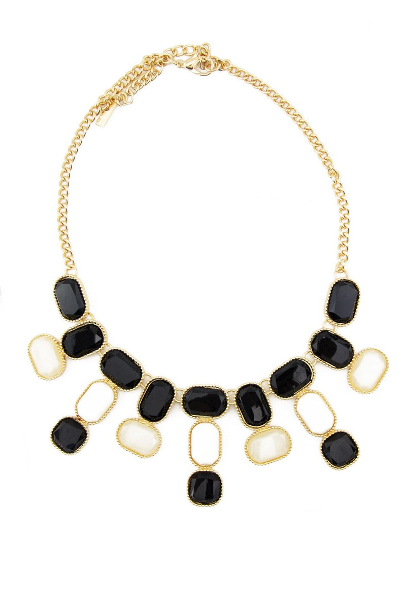 CERAM & BLACK STONES NECKLACE - Haute & Rebellious